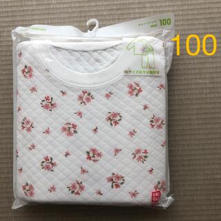 ユニクロ(UNIQLO)の新品　UNIQLO  パジャマ　長袖　花柄　100(パジャマ)