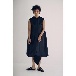 SEA  HEAVY SATIN DRESS(ひざ丈ワンピース)