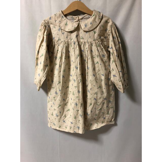 韓国子供服　aosta 花柄ワンピース☆美品☆ キッズ/ベビー/マタニティのキッズ服女の子用(90cm~)(ワンピース)の商品写真