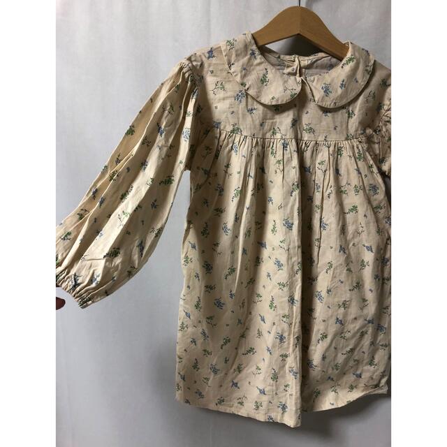 韓国子供服　aosta 花柄ワンピース☆美品☆ キッズ/ベビー/マタニティのキッズ服女の子用(90cm~)(ワンピース)の商品写真