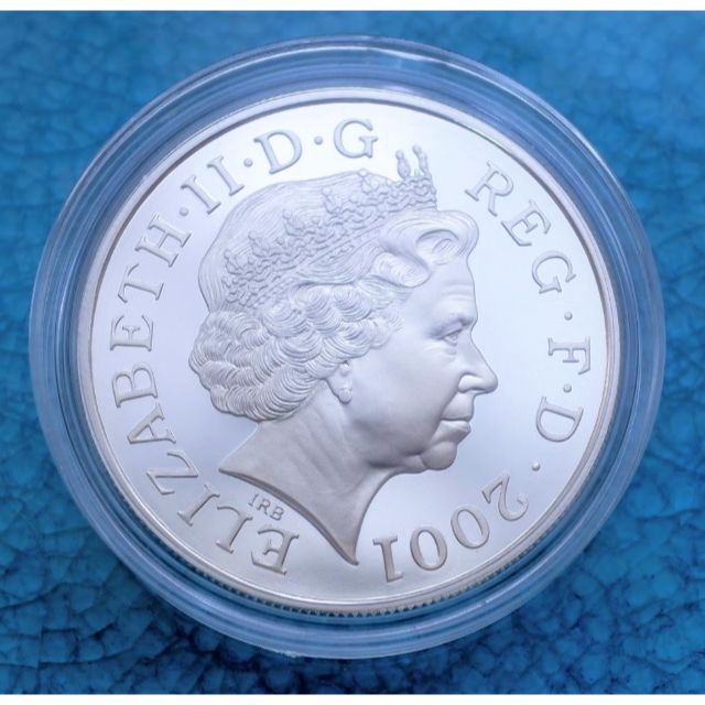 逸品】2001 イギリス ビクトリア 女王 追悼 100年 記念プルーフ 銀貨-