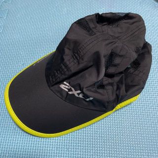 ツータイムズユー(2XU)の【中古美品】ランニングキャップ　黒　サイズフリー(その他)