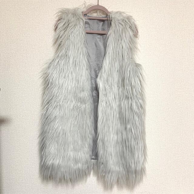 35%OFF】 シーマリー フェイクファーフリルジレ FREE SIZE その他