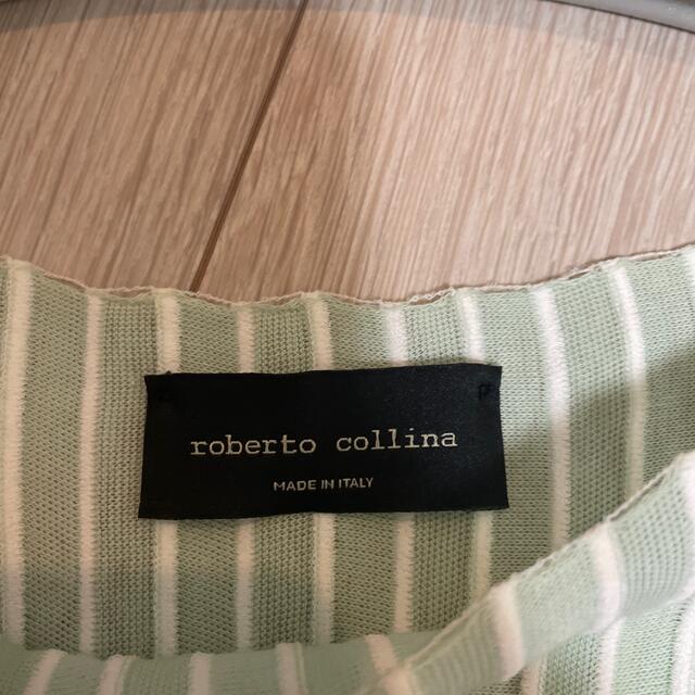 ROBERTO COLLINA(ロベルトコリーナ)のroberto collina プリーツストライプトップス レディースのトップス(カットソー(半袖/袖なし))の商品写真