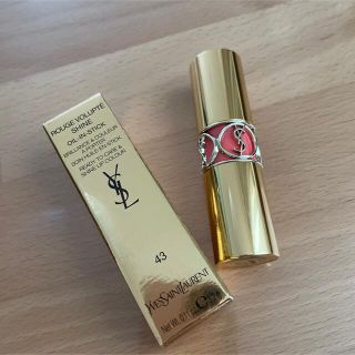 イヴサンローランボーテ(Yves Saint Laurent Beaute)のイヴ・サンローラン ルージュ ヴォリュプテ シャイン No 43 ローズリヴゴ…(口紅)