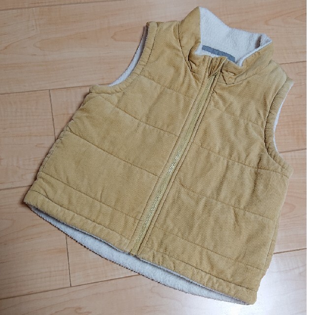 MUJI (無印良品) 無印良品 100cm リバーシブルベストの通販 by まる 美品!100cmリバーシブルベスト