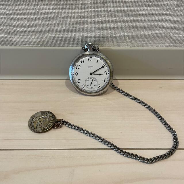 【アンティーク、稼働品】ELGIN 懐中時計 手巻