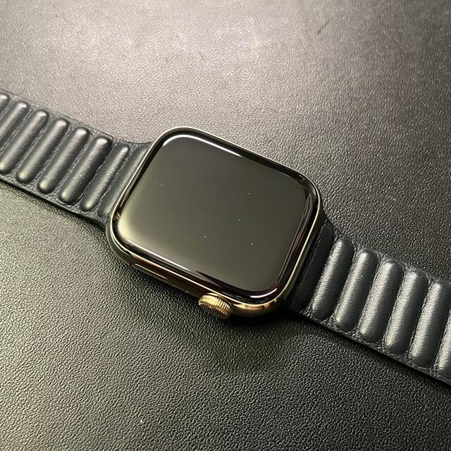 Apple Watch 7 45mm GPS+Cellularゴールドステンレス