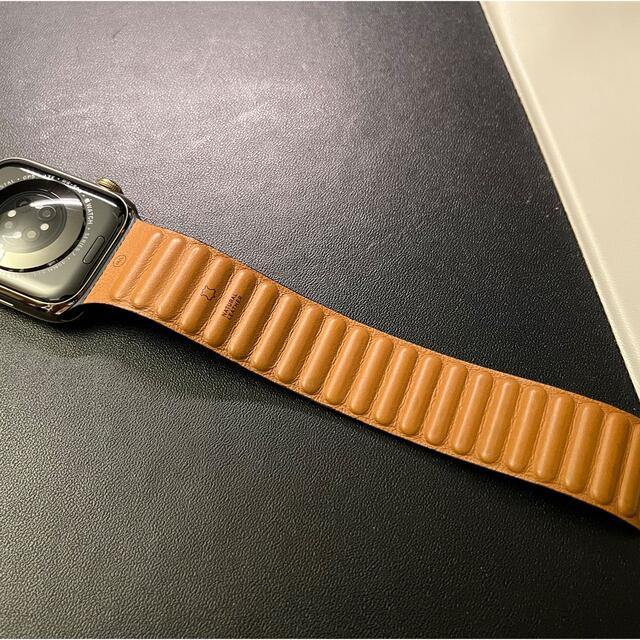 Apple Watch(アップルウォッチ)のApple Watch 7 45mm GPS+Cellularゴールドステンレス メンズの時計(腕時計(デジタル))の商品写真