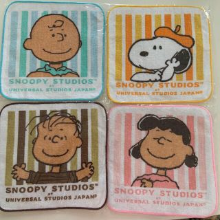 スヌーピー(SNOOPY)のスヌーピー　ハンドタオル　4枚セット(ハンカチ)