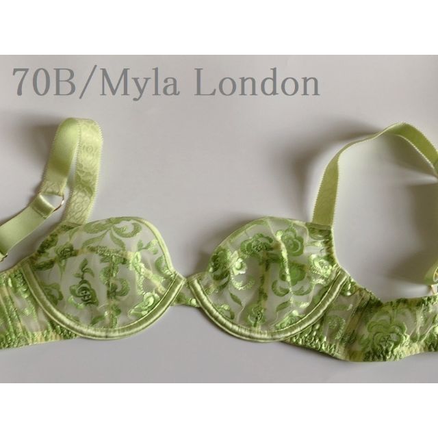 70B☆MYLA　LONDONマイラ　UK超高級ブランド ピスタチオグリーン