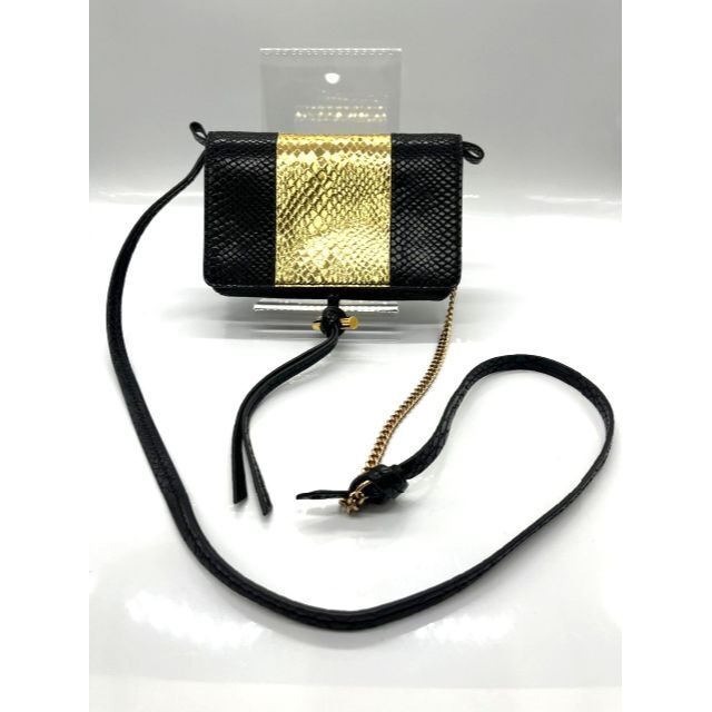 Stella McCartney ステラマッカートニー   ショルダーバッグ 326237 W9362   パイソン型押しレザー ベージュ系 ゴールド金具  ワンショルダー チェーンショルダー 【本物保証】