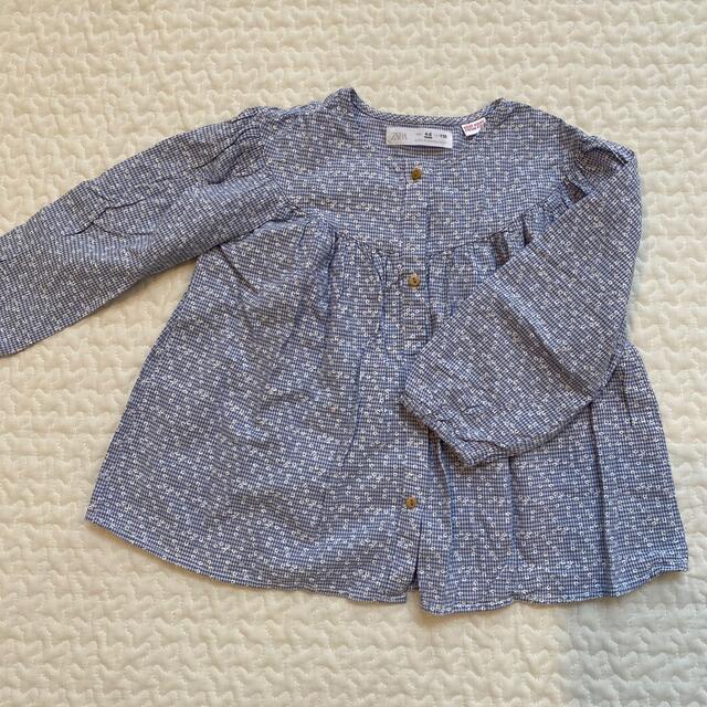 ZARA KIDS(ザラキッズ)の☆美品☆ ZARA ブラウス 110 キッズ/ベビー/マタニティのキッズ服女の子用(90cm~)(ブラウス)の商品写真