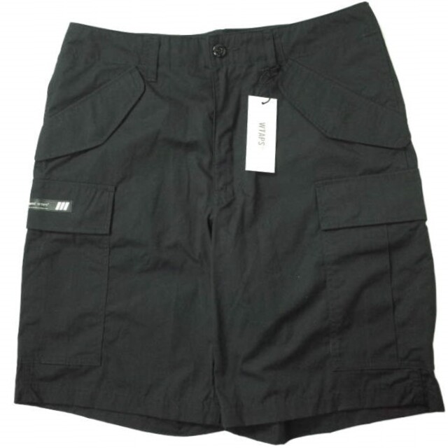 WTAPS ダブルタップス 22SS 日本製 CARGO / SHORTS / COPO. WEATHER ウェザークロス カーゴショーツ 221BRDT-PTM06 03(L) BLACK ショートパンツ ボトムス【新古品】【WTAPS】