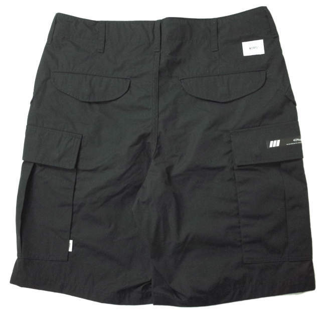 W)taps(ダブルタップス)のWTAPS ダブルタップス 22SS 日本製 CARGO / SHORTS / COPO. WEATHER ウェザークロス カーゴショーツ 221BRDT-PTM06 03(L) BLACK ショートパンツ ボトムス【新古品】【中古】【WTAPS】 メンズのパンツ(ショートパンツ)の商品写真