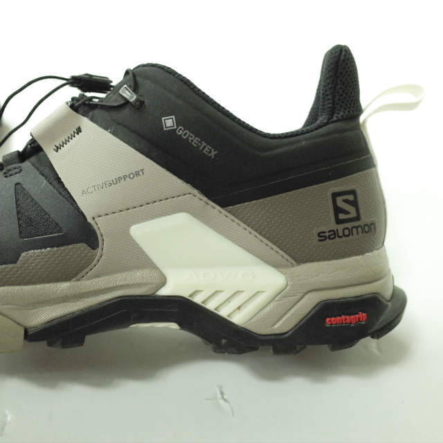 SALOMON(サロモン)のSALOMON サロモン X ULTRA 4 GORE-TEX エックス ウルトラ 4 ゴアテックス 412881 US9.5(27.5cm) BLACK/VINTAGE KAKI/VANILLA ICE ハイキング トレイルラン スニーカー シューズ【中古】【SALOMON】 メンズの靴/シューズ(スニーカー)の商品写真