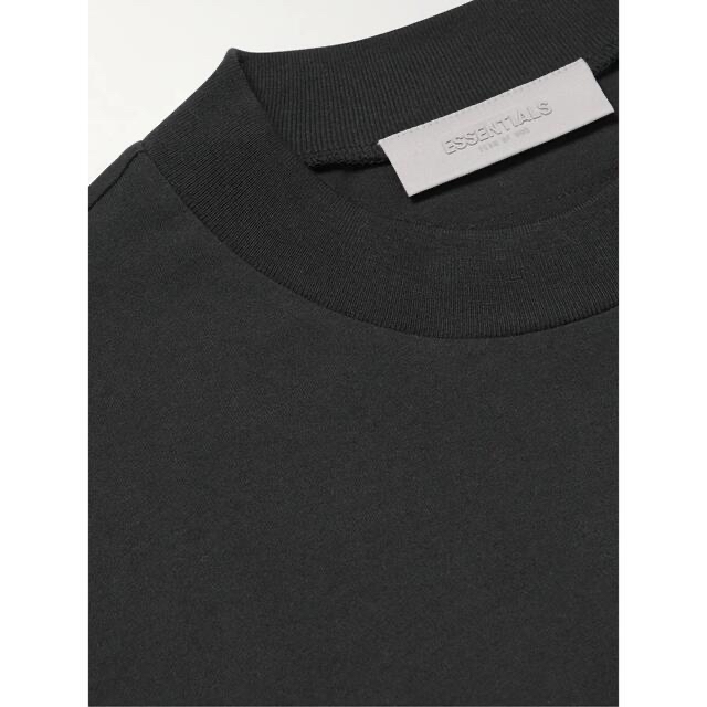 FEAR OF GOD(フィアオブゴッド)のエッセンシャルズ ブラック ストレッチ リモ ロング スリーブ Tシャツ XS メンズのトップス(Tシャツ/カットソー(七分/長袖))の商品写真