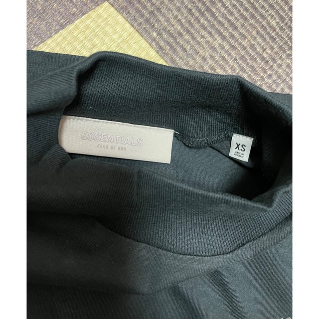 FEAR OF GOD(フィアオブゴッド)のエッセンシャルズ ブラック ストレッチ リモ ロング スリーブ Tシャツ XS メンズのトップス(Tシャツ/カットソー(七分/長袖))の商品写真