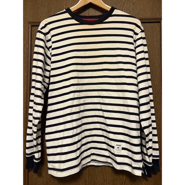 supreme  Striped Logo L/S Top