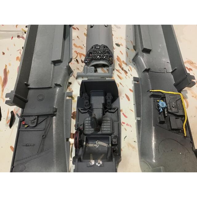 ハセガワ1/32Bf109F-4マルセイユ少尉機完成品 男前塗り