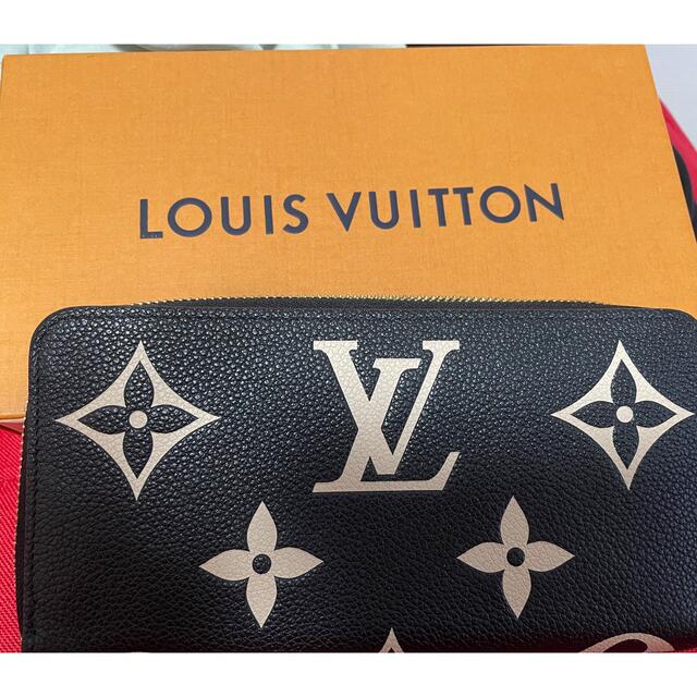 流行に LOUIS ジッピーウォレット アンプラント モノグラム バイカラー