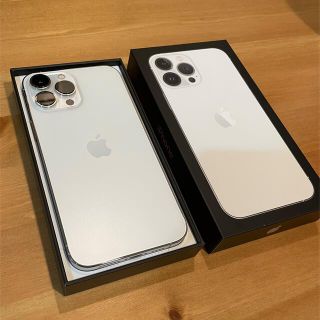 アイフォーン(iPhone)のiPhone 13 pro max 128gb シルバー 本体 simフリー(スマートフォン本体)