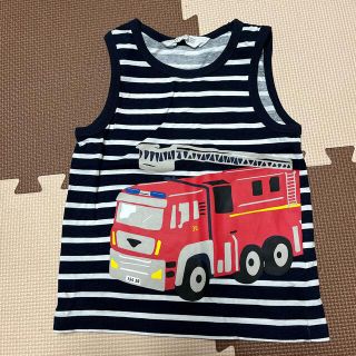 エイチアンドエム(H&M)のH&M キッズハシゴ車　ボーダータンクトップ(Tシャツ/カットソー)