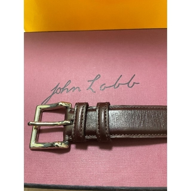 JOHN LOBB(ジョンロブ)のジョンロブ JOHN LOBB カーフ レザー ベルト メンズのファッション小物(ベルト)の商品写真