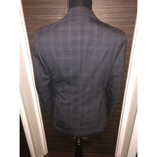 LARDINI(ラルディーニ)のラルディーニ LARDINI セットアップ スーツ 46 グレー カーキ 格子柄 メンズのスーツ(セットアップ)の商品写真