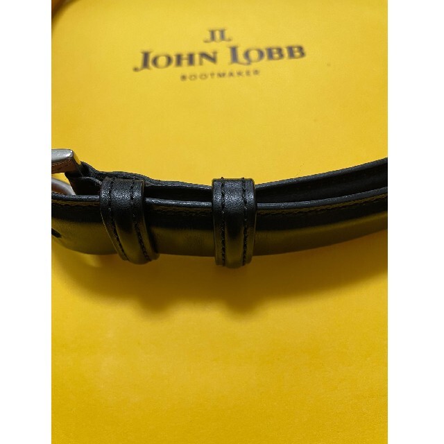 ジョンロブ JOHN LOBB カーフ レザー ベルト　ブラック 3