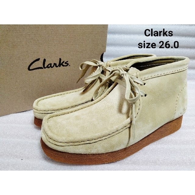 Clarks クラークス ワラビー 箱付き未使用品 25.5 ベージュ 新しい 9945円