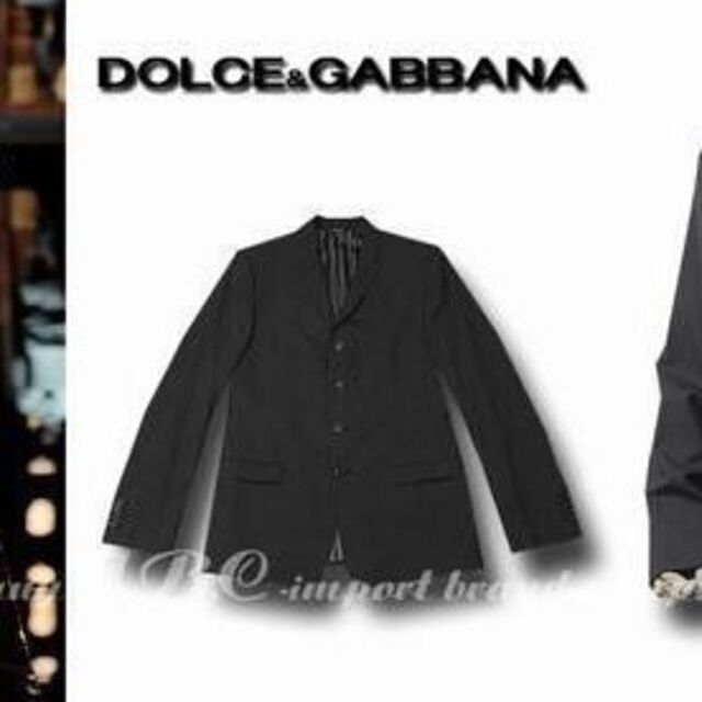 DOLCE&GABBANA(ドルチェアンドガッバーナ)の★ドルチェ＆ガッバーナ★GOLD4ボタンストレッチジャケット50チャコールグレー メンズのジャケット/アウター(テーラードジャケット)の商品写真