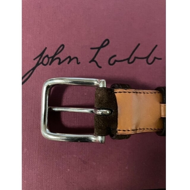 JOHN LOBB(ジョンロブ)の【値引き】ジョンロブ JOHN LOBB 　スエード レザー ベルト　（超美品） メンズのファッション小物(ベルト)の商品写真