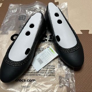 クロックス(crocs)のクロックスLina diamanté flat フラットシューズ黒色(その他)