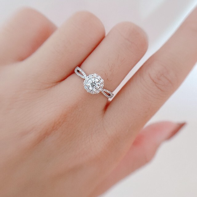 天然ダイヤモンドリング0.71ct　k18 レディースのアクセサリー(リング(指輪))の商品写真