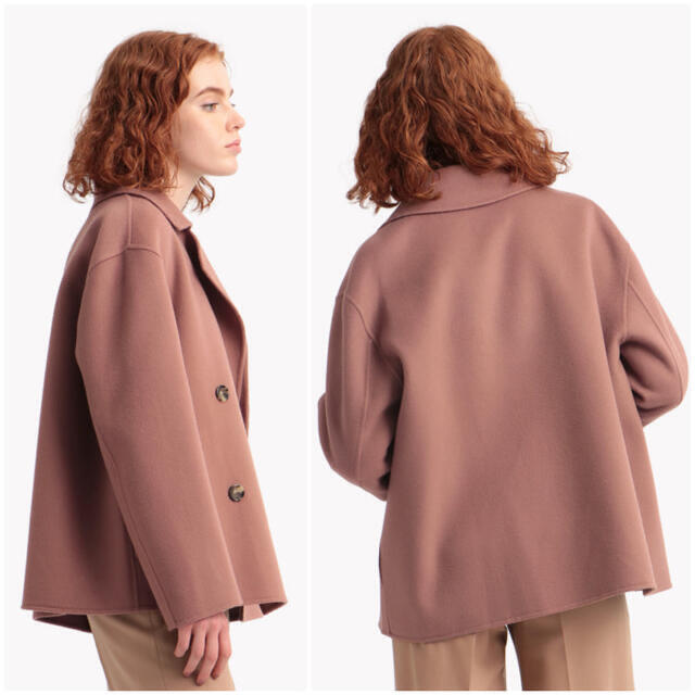 theory 21AW ピーコート ダークローズ、マルベリーレッド 2点おまとめ