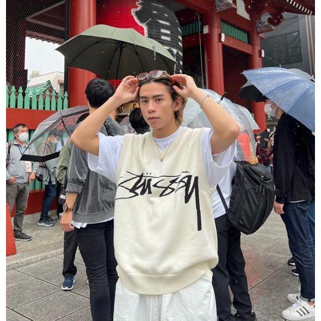 売れ筋介護用品も! stussy sweater vest ニットベスト Mサイズ