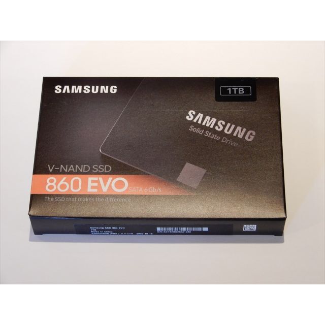 Samsung 860 EVO 1TB（新品、未使用、未開封品）PCパーツ