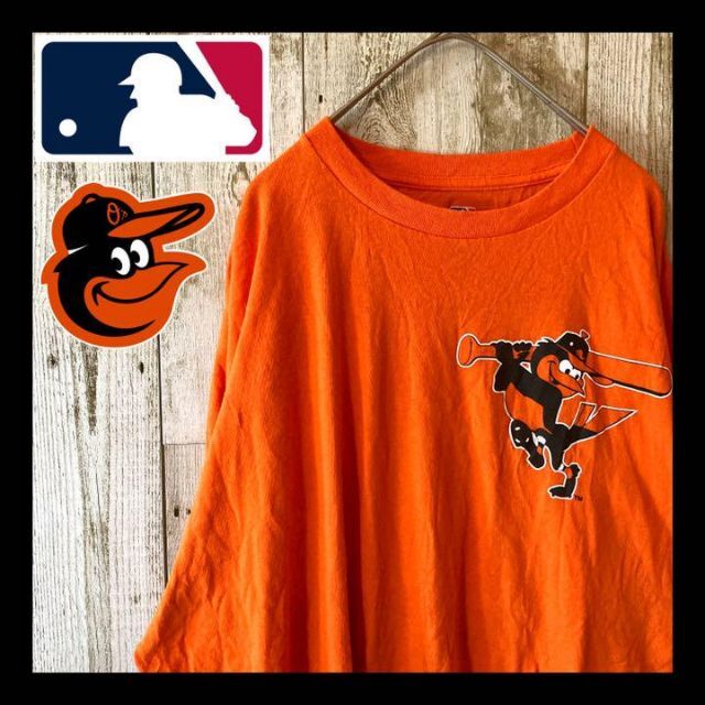 オーバーサイズ　MLB　オリオールズ　Tシャツ　オレンジ色　XL メンズのトップス(Tシャツ/カットソー(半袖/袖なし))の商品写真