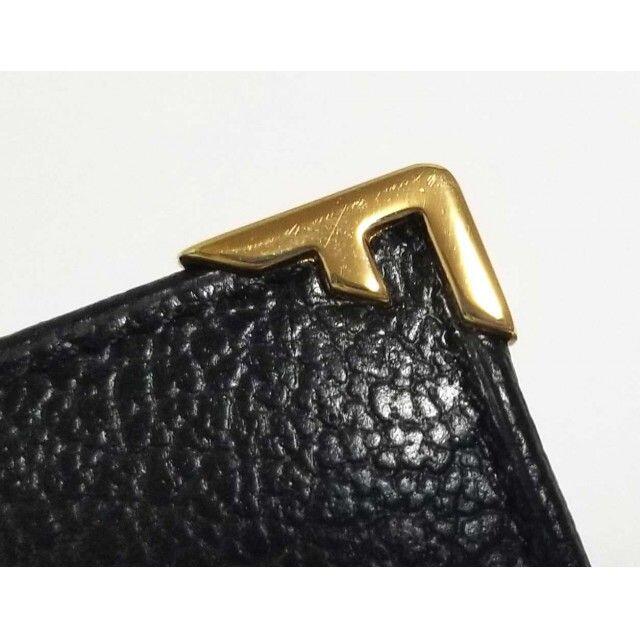 Ferragamo(フェラガモ)の未使用 フェラガモ 財布 メンズ 二つ折り ブラック 黒 レザー 型押し メンズのファッション小物(長財布)の商品写真