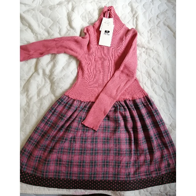 KP(ニットプランナー)のKP　ニットワンピース　ピンク　140cm キッズ/ベビー/マタニティのキッズ服女の子用(90cm~)(ワンピース)の商品写真