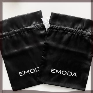 エモダ(EMODA)のEMODA エモダ　巾着　2枚セット　ブラック(ショップ袋)