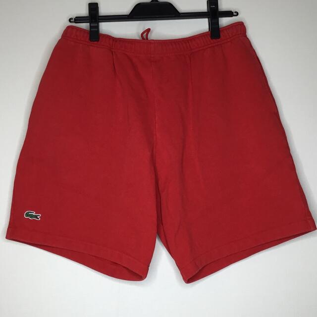 Supreme LACOSTE short pants redパンツ