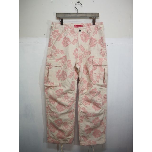 SUPREME シュプリーム 21SS Floral Tapestry Cargo Pant フローラルタペストリーカーゴパンツ ピンク