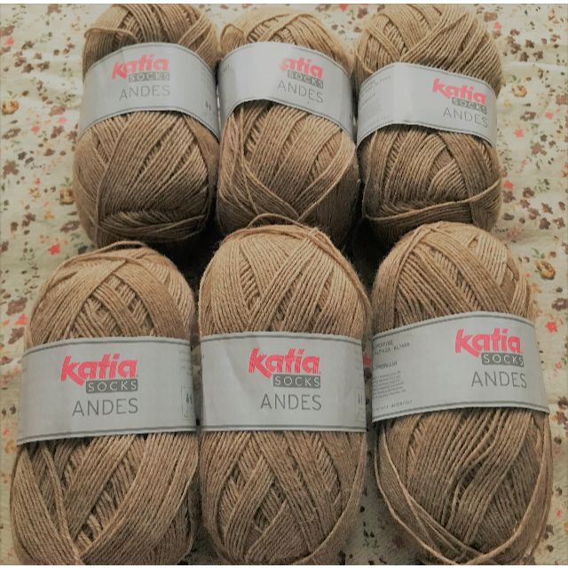 ソックヤーン 6玉パック　Katia socks ANDES　アルパカ混毛