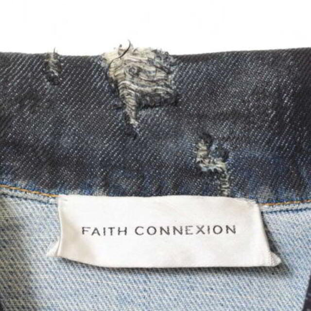 FAITH CONNEXION ペイント コントラスト デニム ジャケット