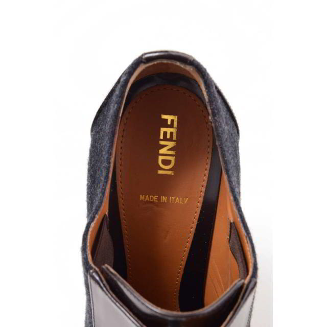 FENDI(フェンディ)のFENDI TRONCHETTO MIX ヒールブーツ レディースの靴/シューズ(ブーツ)の商品写真