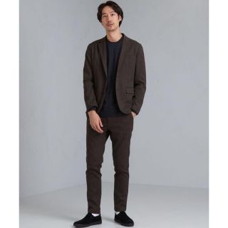 ユナイテッドアローズグリーンレーベルリラクシング メンズスーツの 通販超激安 グリーンレーベルリラクシング 春夏 メンズスーツ セットアップ 茶色 ジャケット セットアップ
