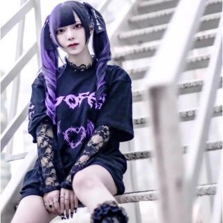 ミルクボーイ(MILKBOY)のBrittle 黒魅らら 「End of hell...」BIG TシャツKRY(Tシャツ(半袖/袖なし))