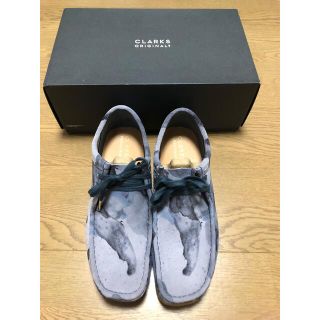 クラークス(Clarks)のCLARKS Wallabee ブルーカモ　27.5㎝(ブーツ)